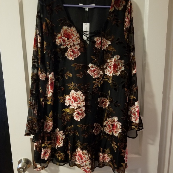 NWT gorgeous cupcakes&cashmere velvet cutout dress - Picture 3 of 4